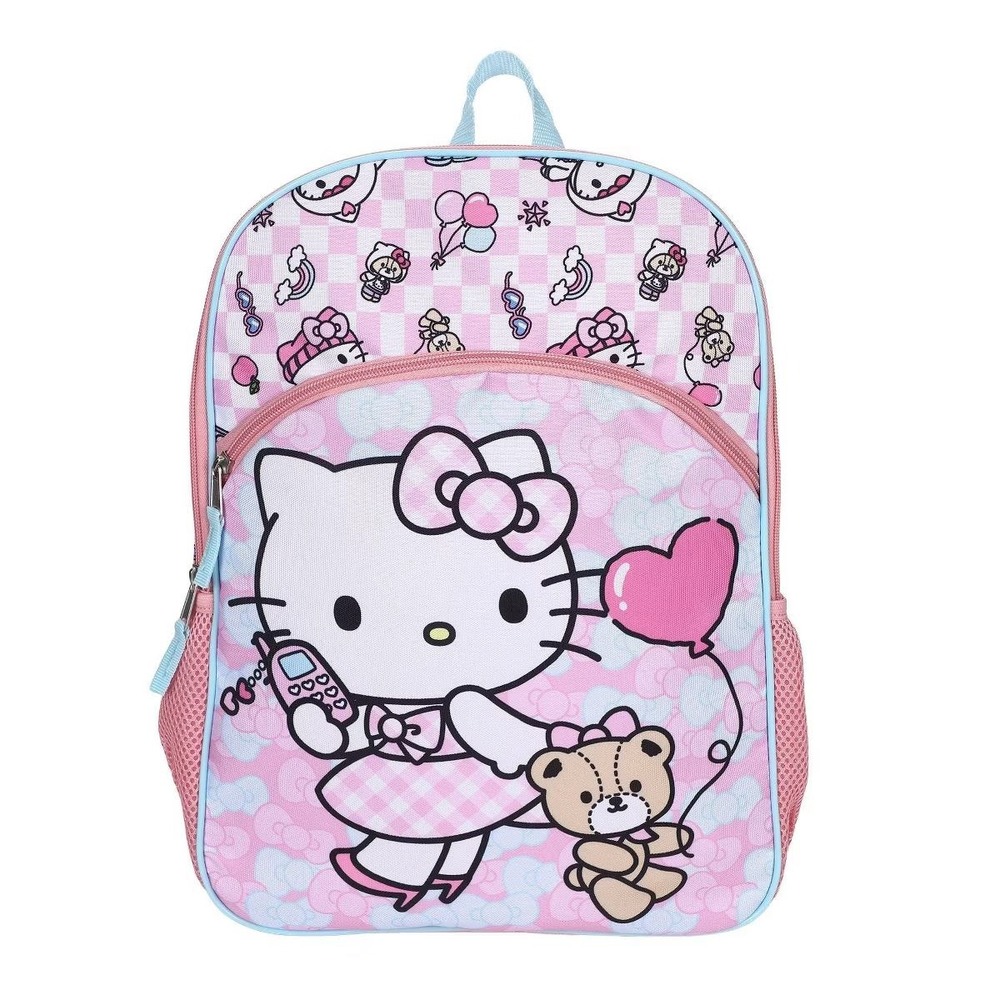Hello Kitty Backpack Pink 16 Inch School Bag Kids